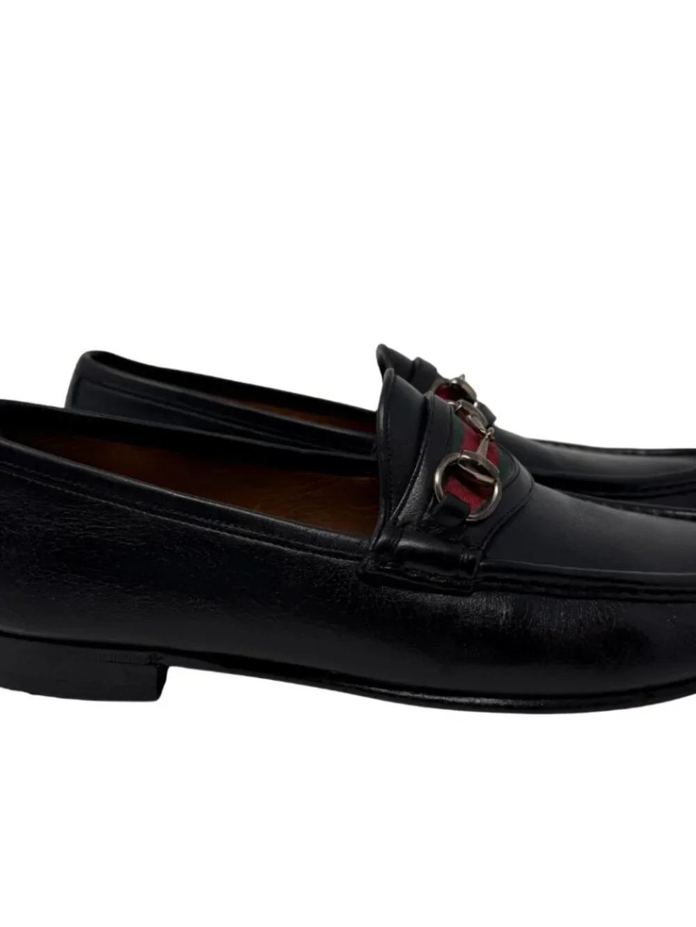 Gucci Leather Horsebit Loafers Men's 9.5 D Black Classic Designer Preppy Luxury